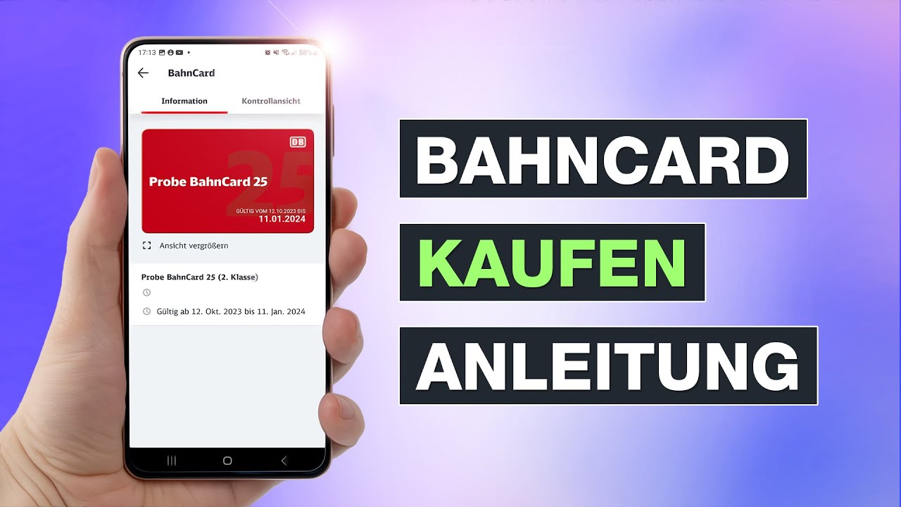 Bahncard kaufen: So leicht geht's | Bahncard 25, 50, 100, Probe Bahncard usw. - Testventure