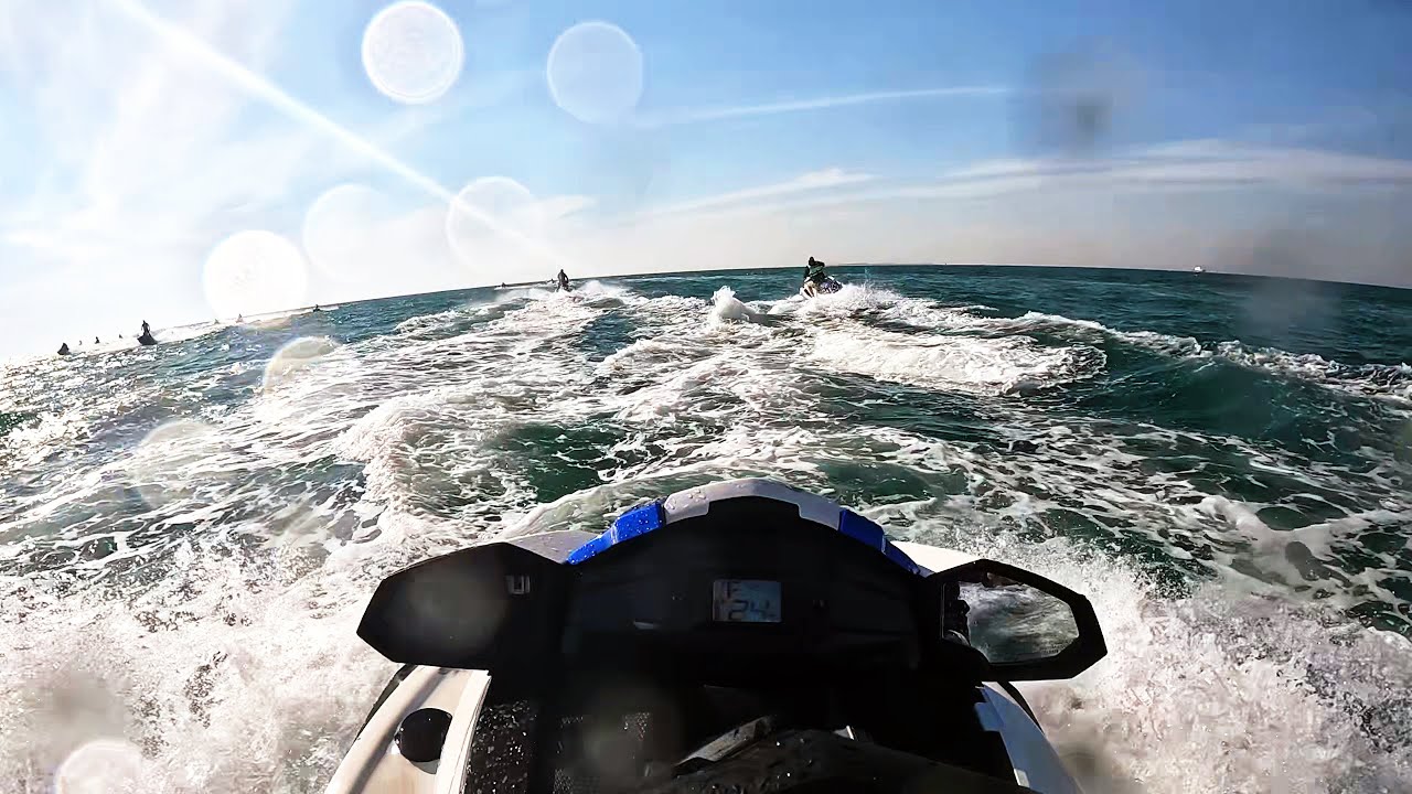 Гидроцикл в Дубае, Пробую первый раз