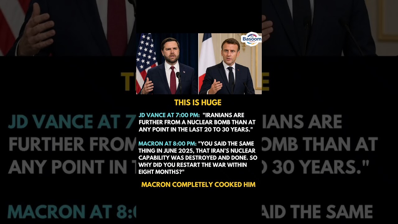 Macron Humiliates JD Vance in Iran Debate? Timeline Exposes Major Contradiction