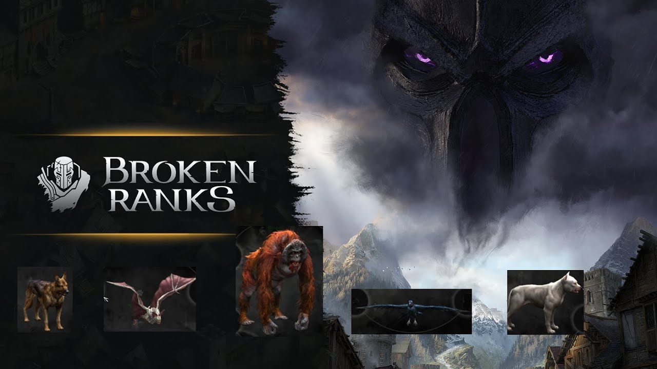 Broken Ranks Питомцы 1 часть.Волкодав- Белая Летучая Мышь-Рыжая Обезьяна-Бел./Черн.Огар-Черн. Ворон.