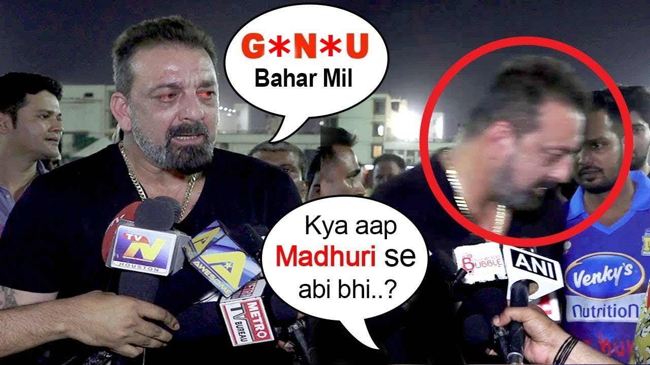 Sanjay Dutt Gets ANGRY On Media&rsquo;s TAUNTS About Madhuri Dixit And Walks Off From Interview