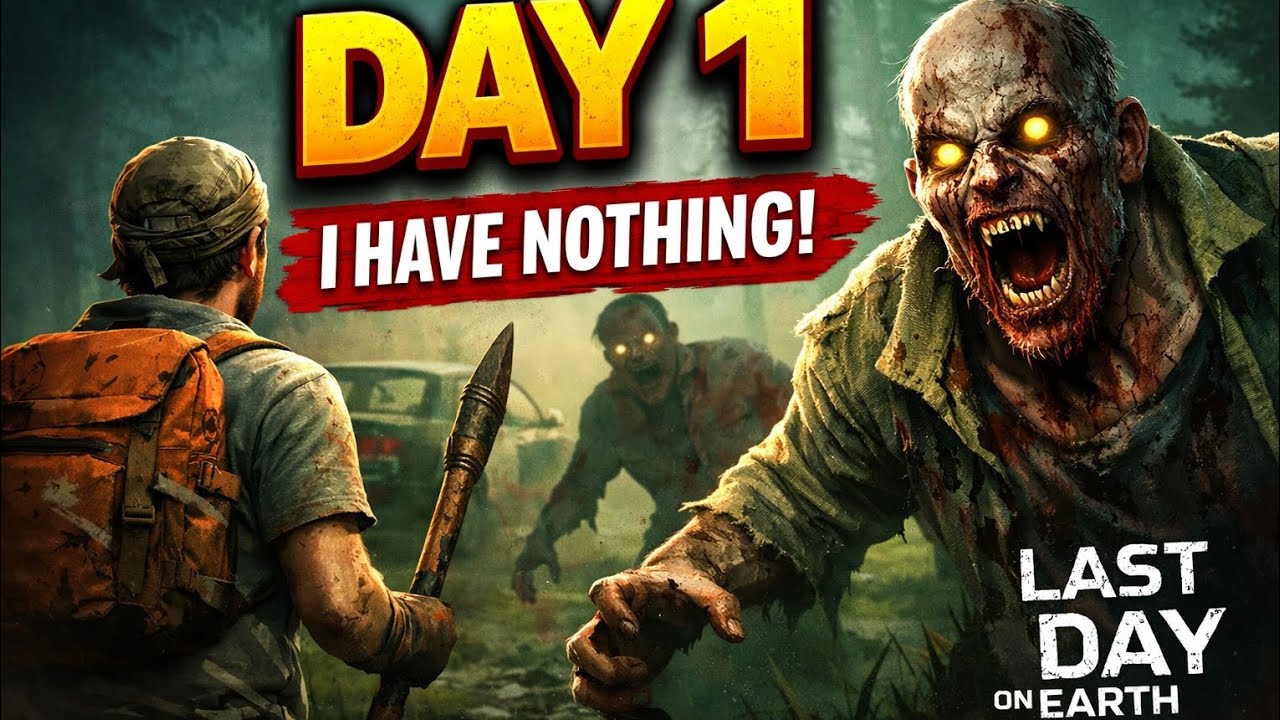 “Day 1 in Zombie World 😰 | I Have Nothing | Last Day on Earth Survival”