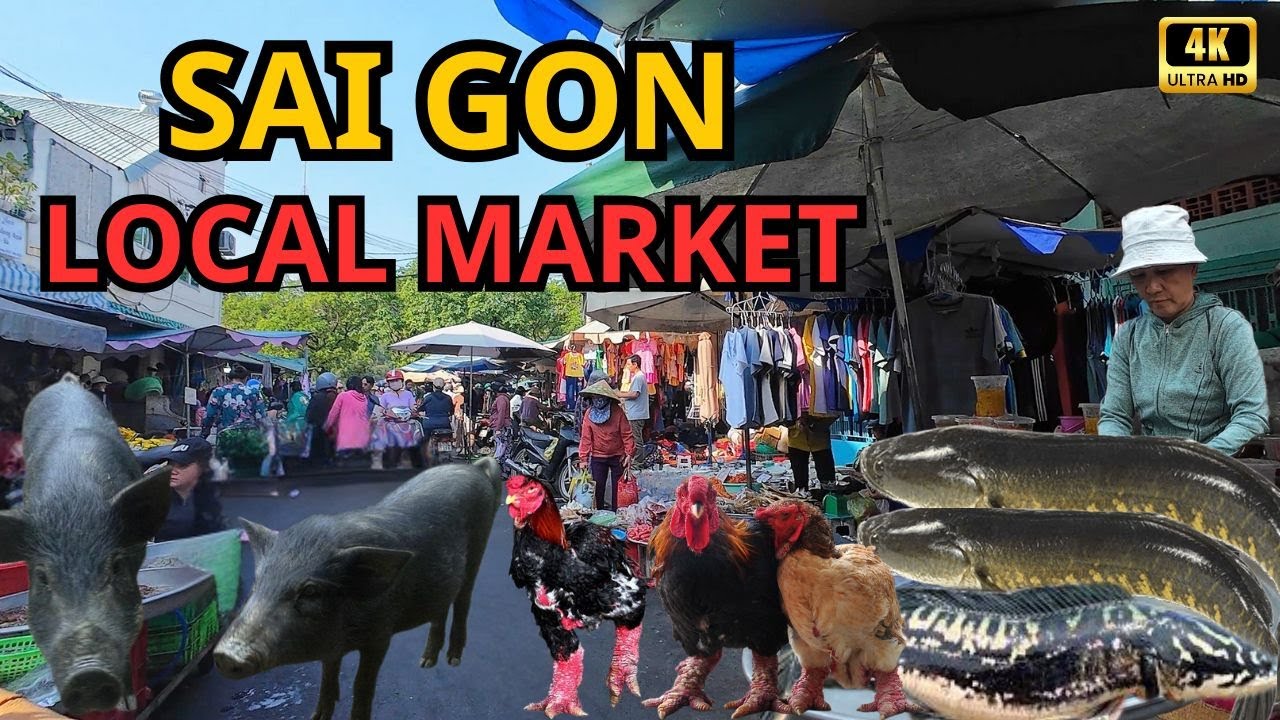 MORNING AT A TRADITIONAL MARKET IN SAIGON | REAL VIETNAM STREET  LIFE.