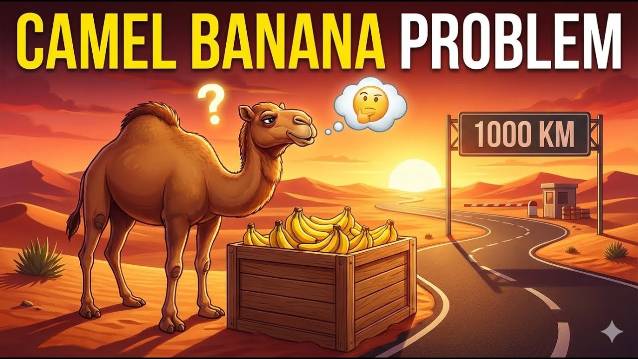 Camel Banana Puzzle (3000 Bananas) | Step-by-Step Logical Solution | This Puzzle Broke the Internet🤯