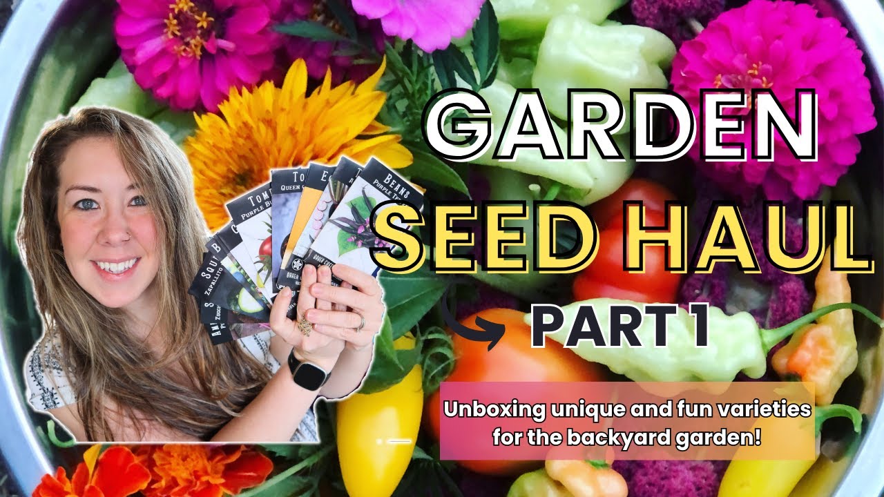 Garden SEED HAUL 2024 - Part 1 (unboxing unique fun varieties)