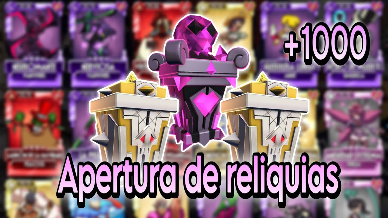 Ultima apertura del año mas de 1000 reliquias guardadas de un año - skullgirls mobile
