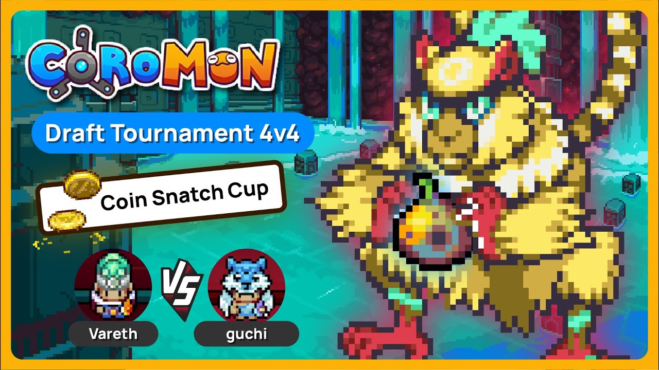 Monkey See, Monkey Do - Coromon PvP Tournament 4v4 (Coin Snatch) vs. guchi