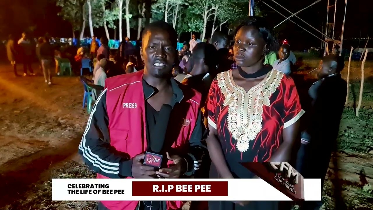 Mourners in Big numbers slept in Dokolo awaiting the send off of Bee Pee