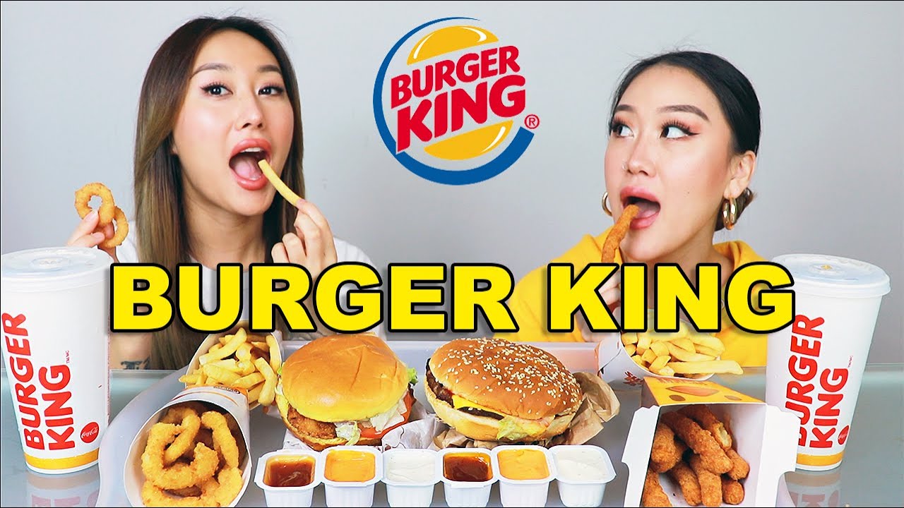 BURGER KING MUKBANG (EAT WITH US) 😋