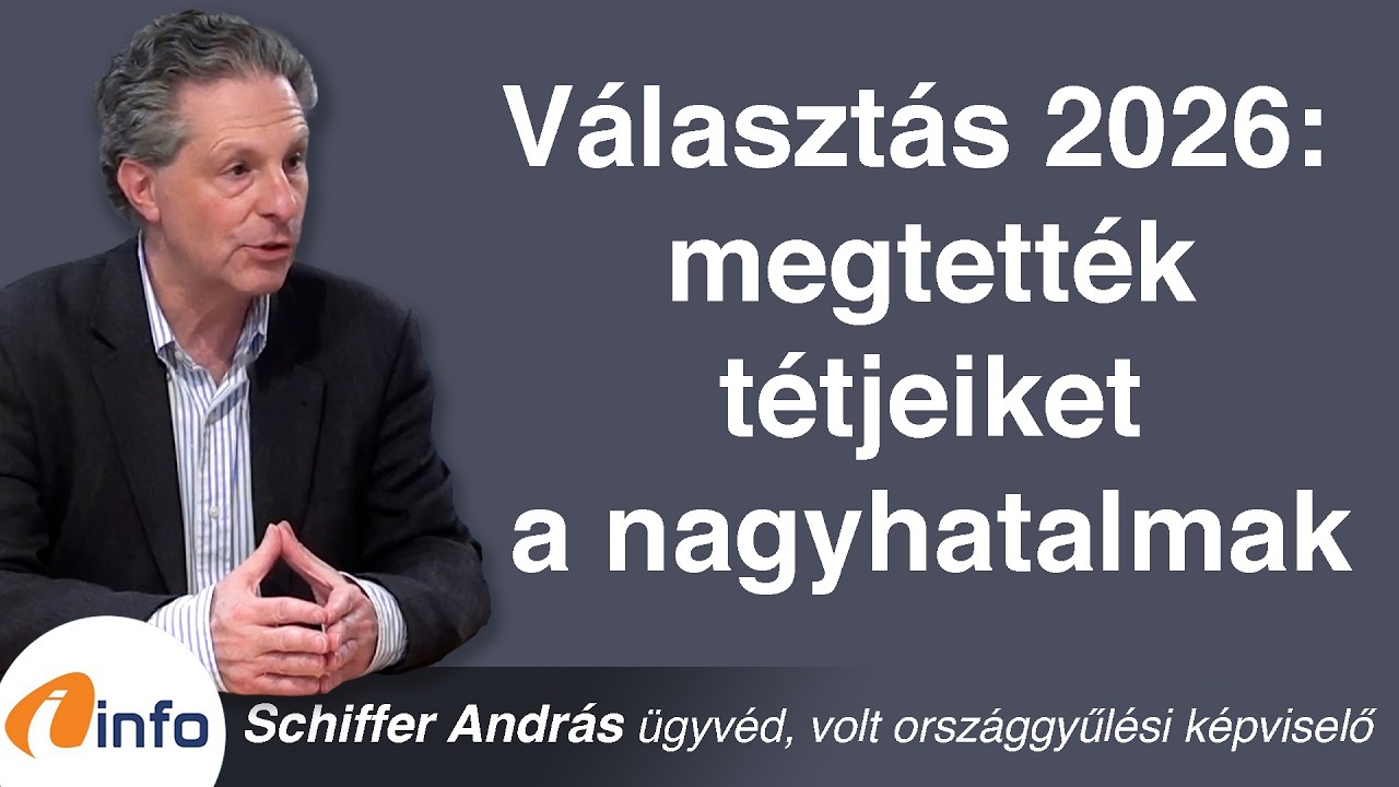 V&aacute;laszt&aacute;s 2026: megtett&eacute;k t&eacute;tjeiket a nagyhatalmak. Schiffer Andr&aacute;s, Infor&aacute;di&oacute;, Ar&eacute;na