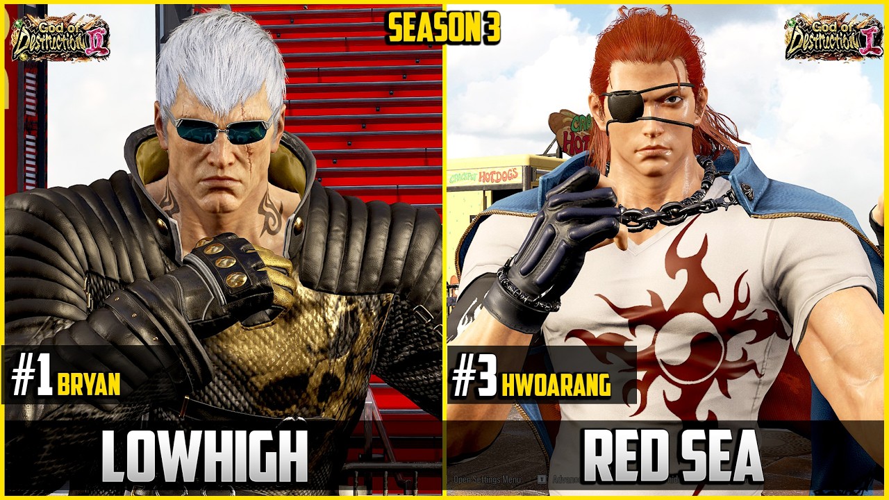 LowHigh (#1 Bryan) Vs Red Sea (#3 Hwoarang) - TEKKEN 8 S3 - Online Rank