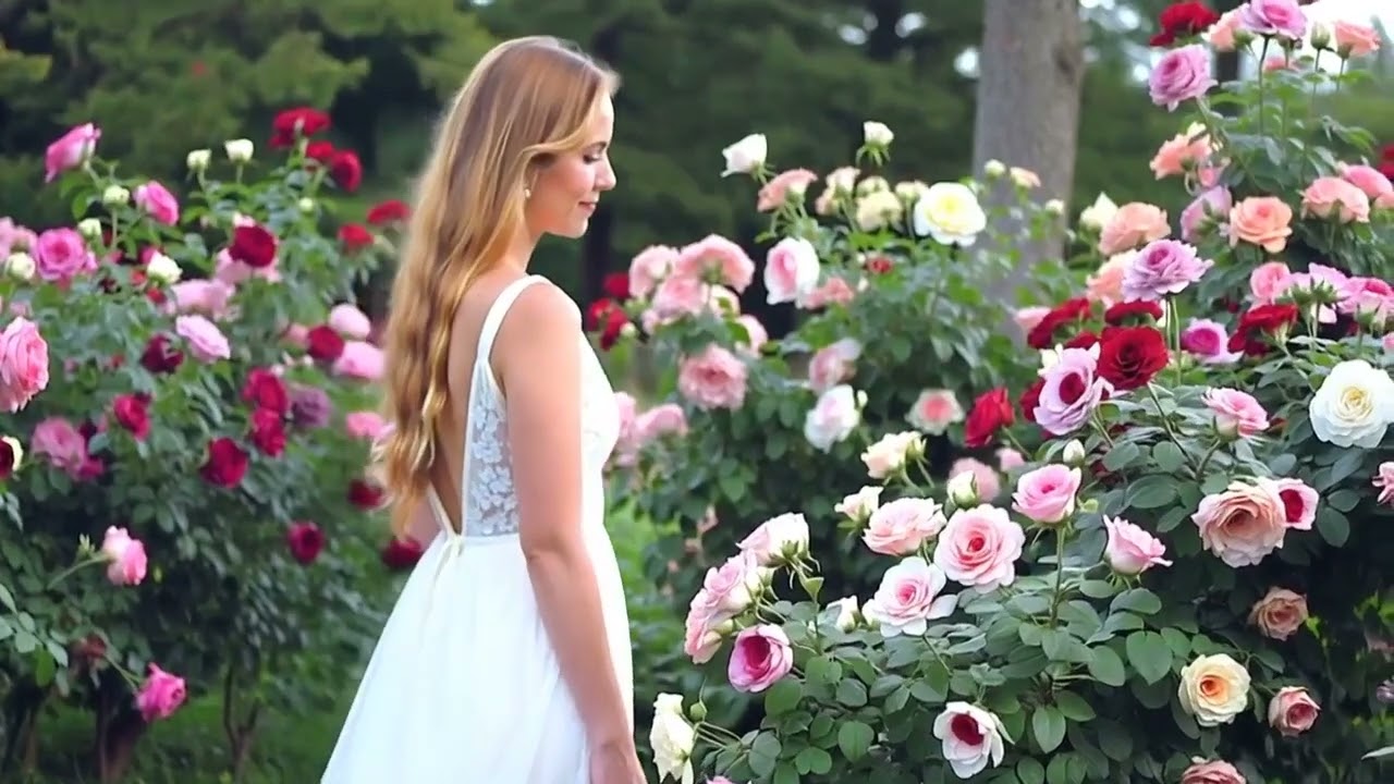 A LADY GARDENER #poetry #love #unrequitedlove #natureromance #music  #roses #lovewithoutreturn