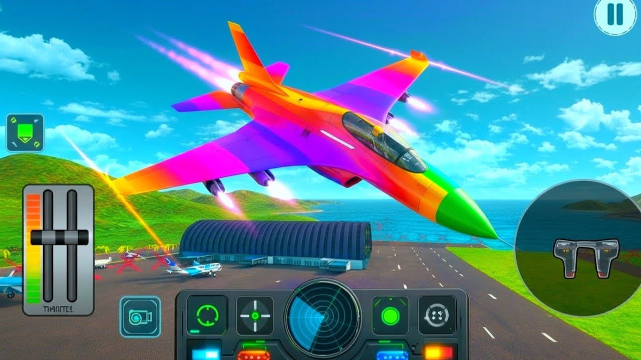 Flight Airplane City Pilot Simulator - The Plane Lost Control And Fell - Android Gameplay 