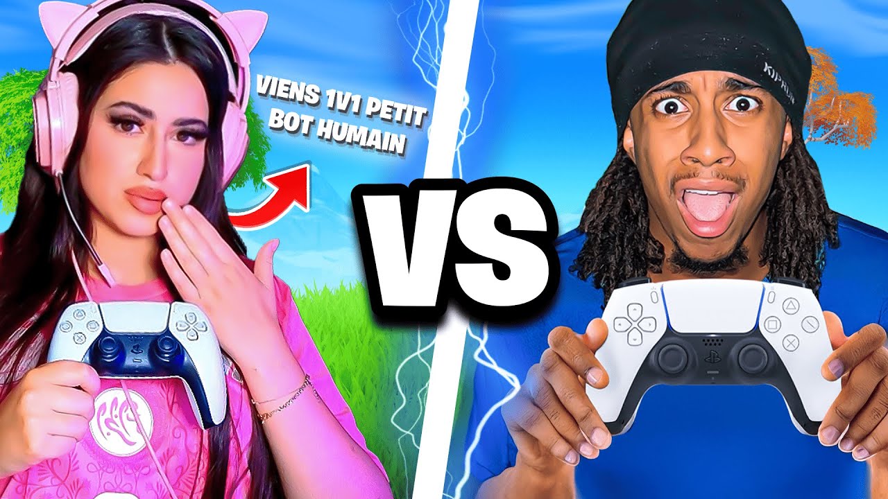 La MEILLEURE JOUEUSE manette de TikTok m'a PROVOQUÉ en 1v1 (elle m'a SURPRIS) 😂