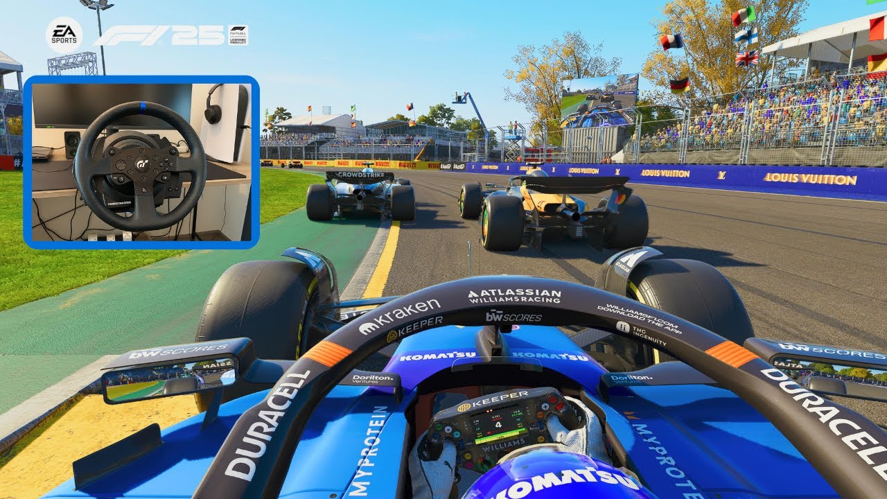 F1 25 Australian Gran Prix | Carlos Sainz Williams | Full HD Thrustmaster T300 RS Wheel Gameplay |