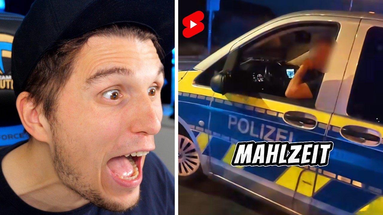 Paluten guckt Shorts bis er einen korrekten Polizisten sieht