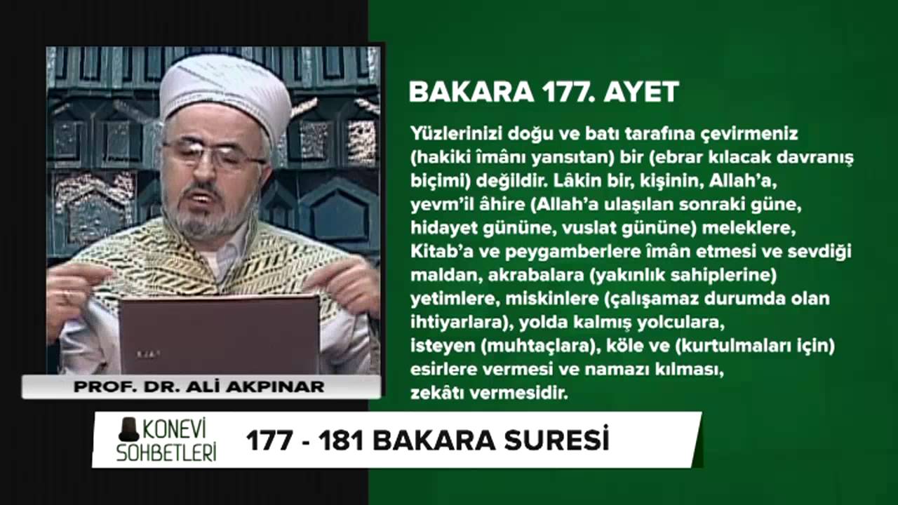 Tefsir Dersleri (Bakara Suresi 177-181 Ayetler)