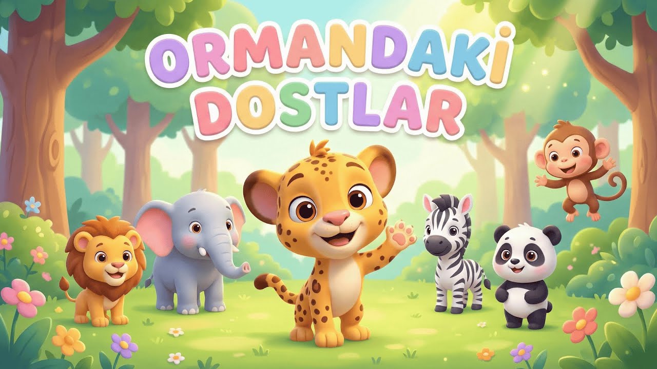 Parstiko ile Ormandaki Dostlar  🦁🐘🦓 | Hayvanları Tanıyalım | Eğitici Çocuk Videosu