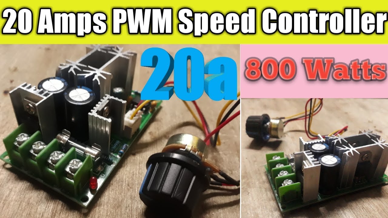 800 Watts 20 Amps Motor Speed Controller, 775 Motor