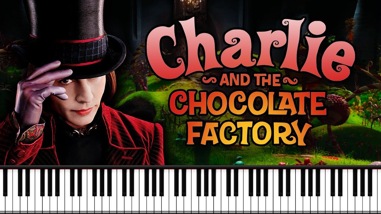 Synthesia [Piano Tutorial] Charlie and the Chocolate Factory - Theme