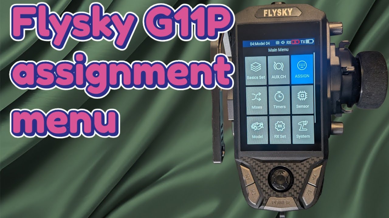 Flysky G11P Assignment menu guide