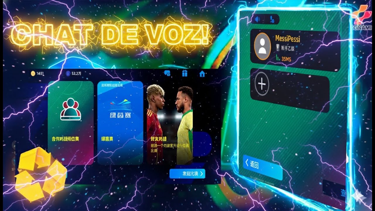 ALERTA🚨 CHEGOU CHAT DE VOZ NO COOP NO EFOOTBALL MOBILE!