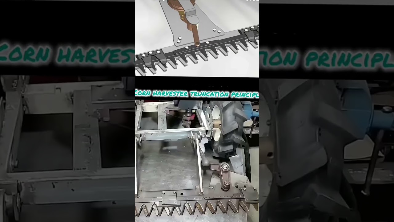 solidworks in mechanical engineering corn Harvester Truncation principle cadmodeling computerdrawing