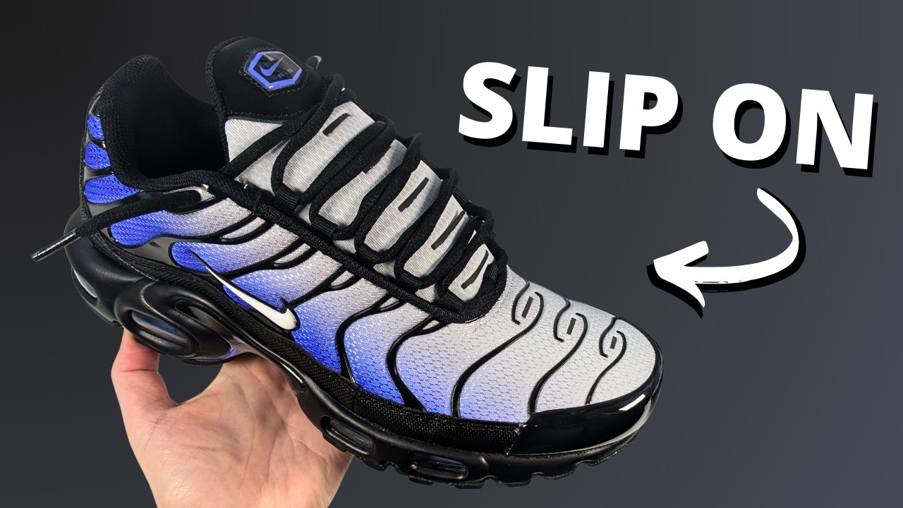 Как зашнуровать кроссовки Nike Air Max Plus без завязывания шнурков (2 способа!)