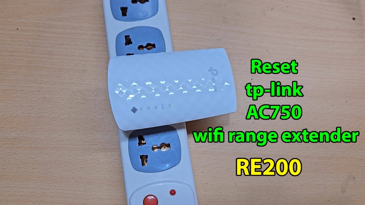 How to reset tp link ac750 wifi range extender