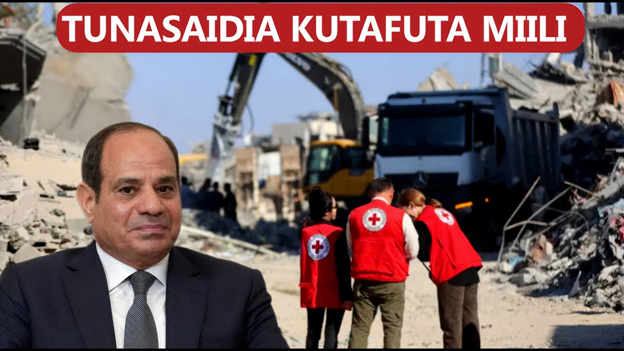 MISRI YAPELEKA MASHINE NZITO GAZA KUISAIDIA HAMAS KUTAFUTA MIILI YA MATEKA WA ISRAEL ILIYOSALIA 