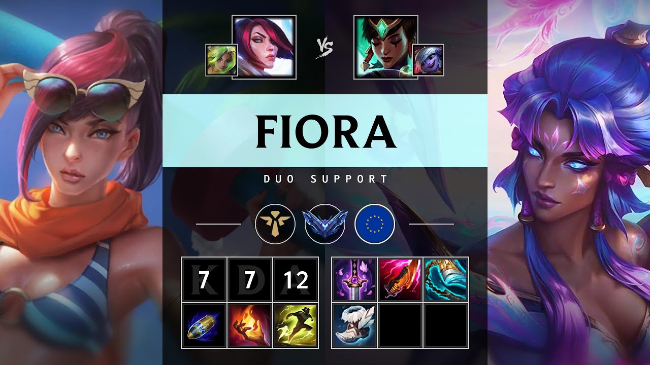 Fiora Support vs Karma - EUW Diamond Patch 25.13