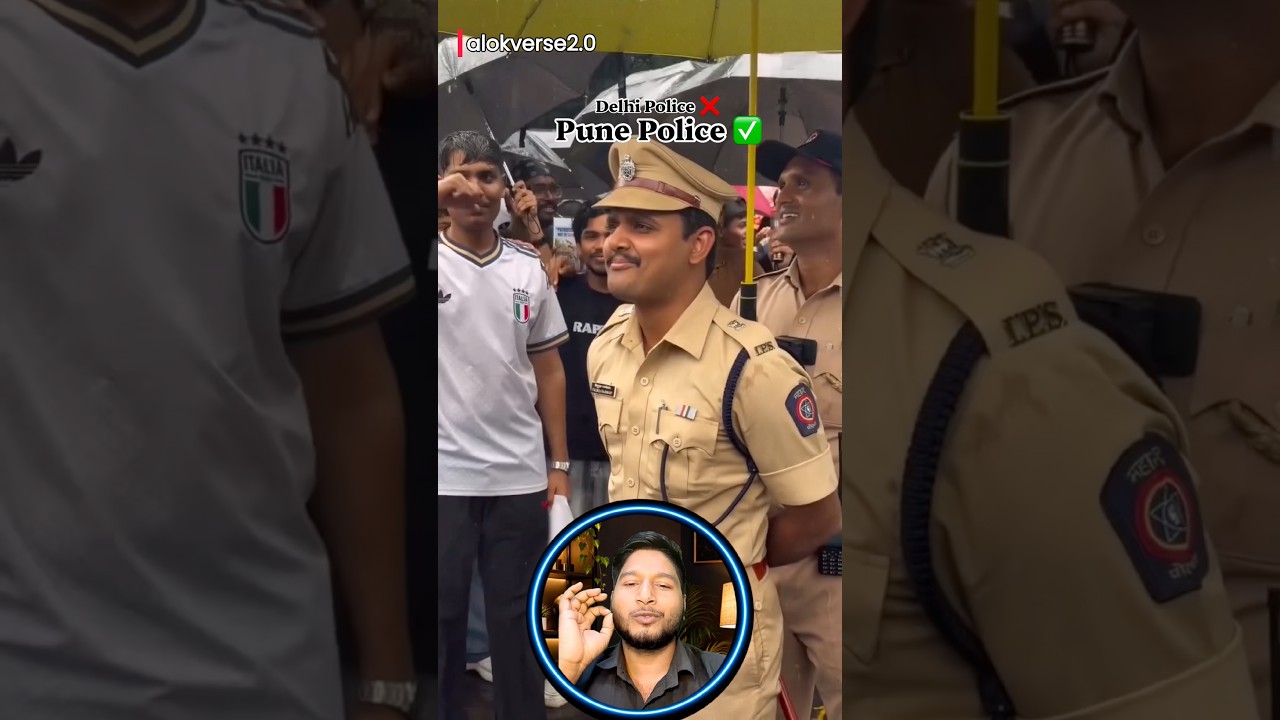इज्जत देने से ही इज्जत मिलती है ❤️ | Pune Police You Won Millions of Heart #delhipolice #pune