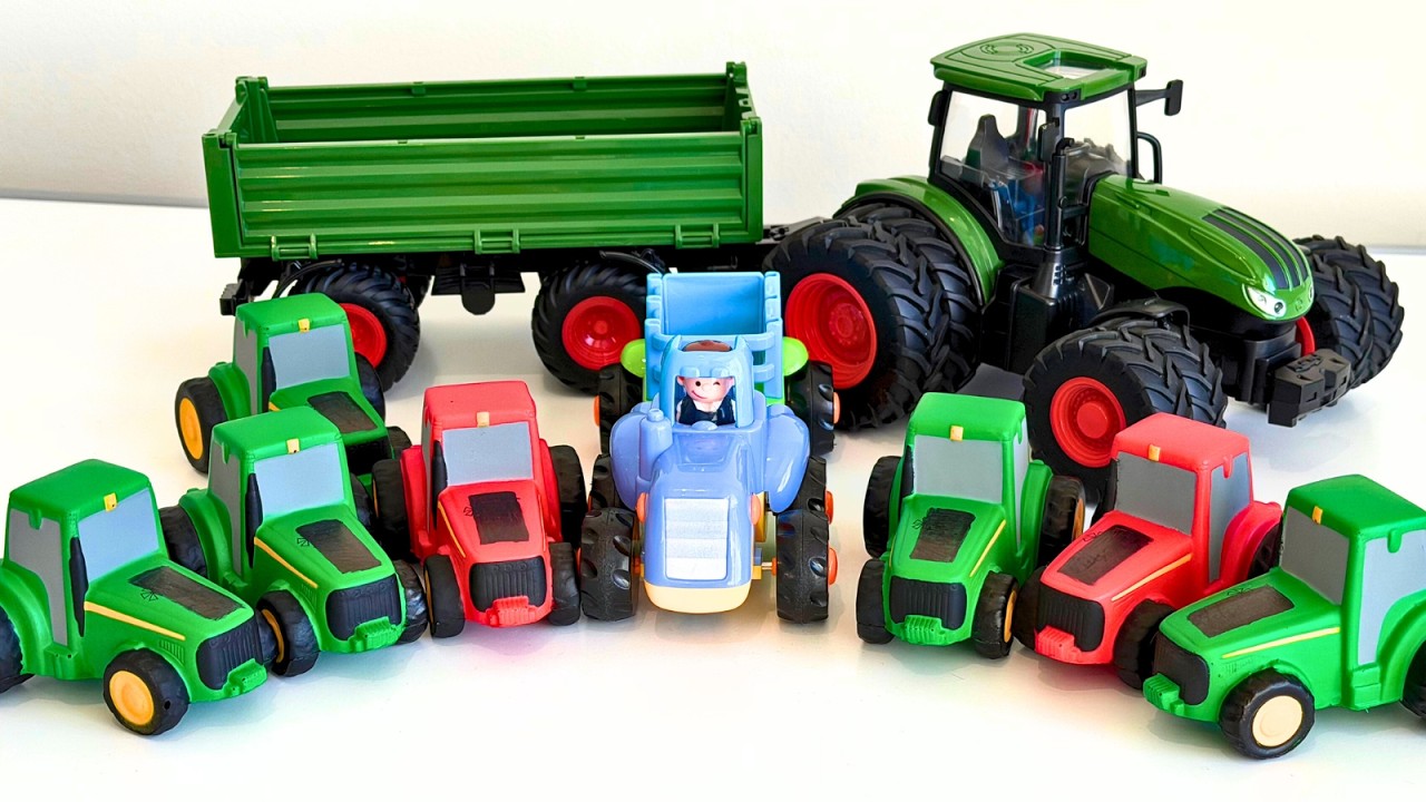 Видеоурок с игрушками для малышей | Изучаем цвета, считаем и знакомимся с сельскохозяйственными ж...