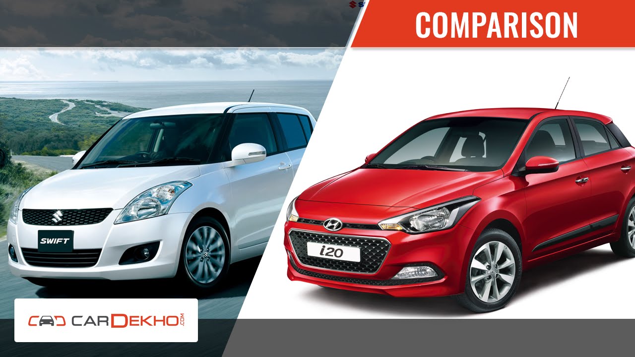 Hyundai Elite i20 vs Maruti Swift | Video Comparison | CarDekho.com