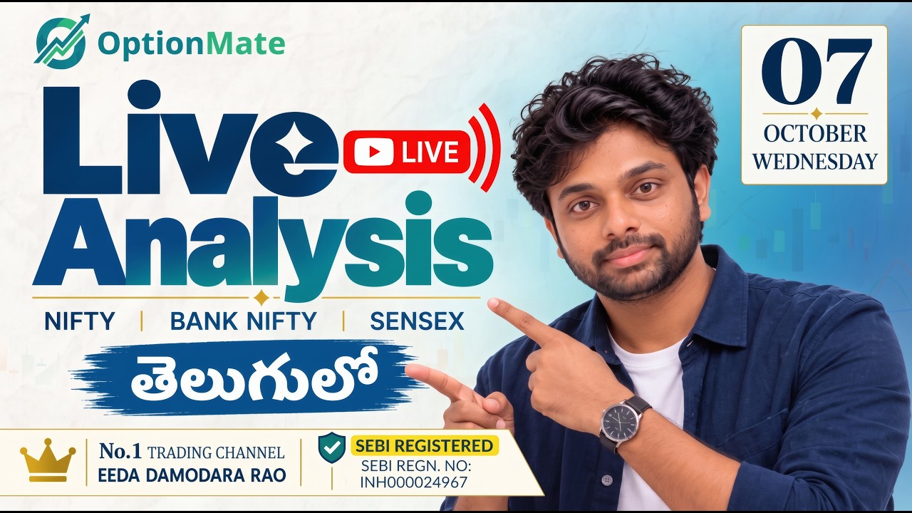 Live Analysis Nifty Sensex |SEBI Registered✅| #livetrading |Option buying |scalping| 7th Oct