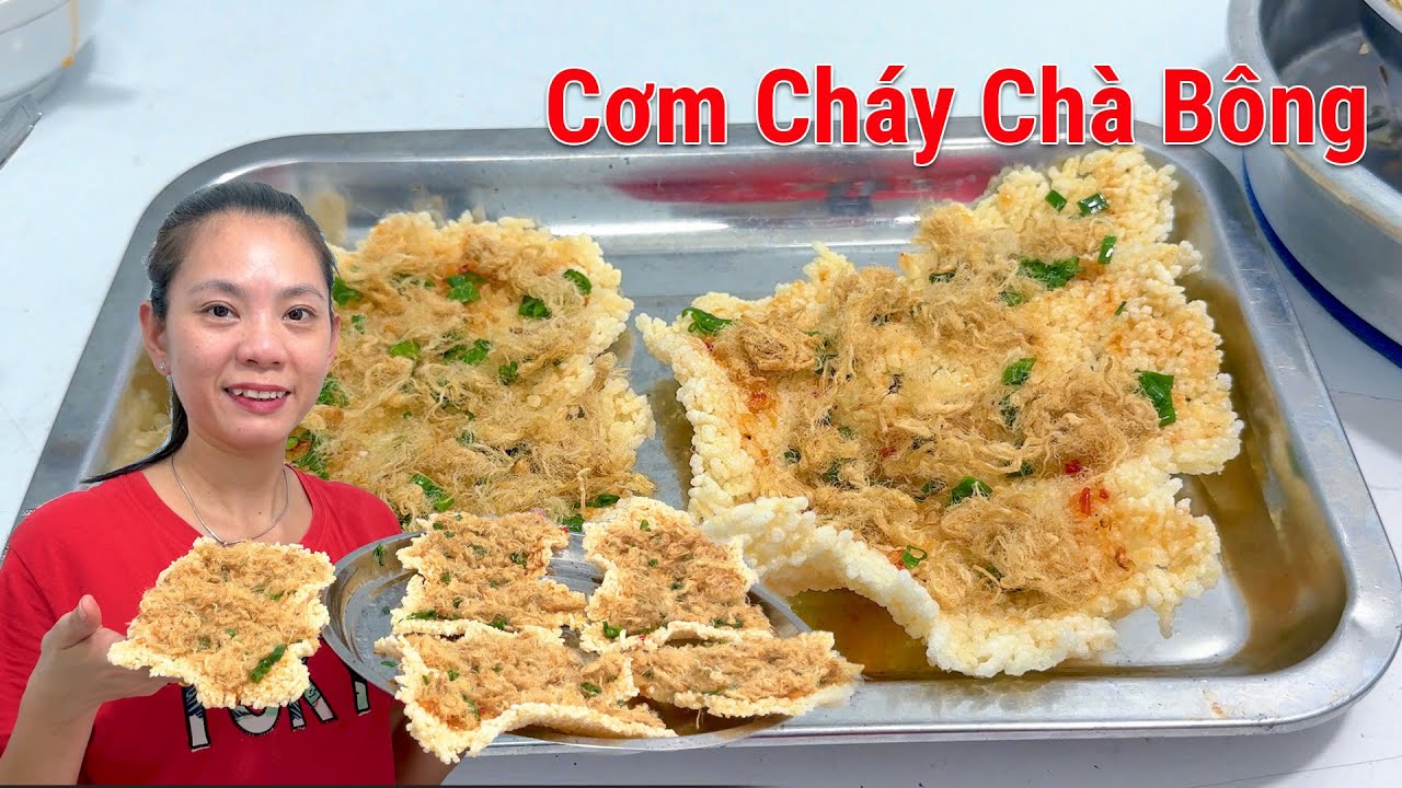 Nhà có cơm nguội đừng bỏ phí làm cơm cháy chà bông theo cách này để ăn dần rất ngon