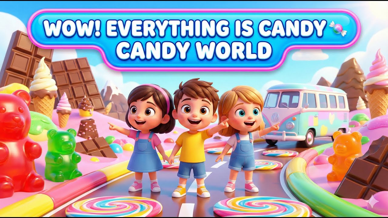 Candy World 🍭 | Fun Kids Rhymes & Songs | Toddler & Preschool Video | #kidssongs