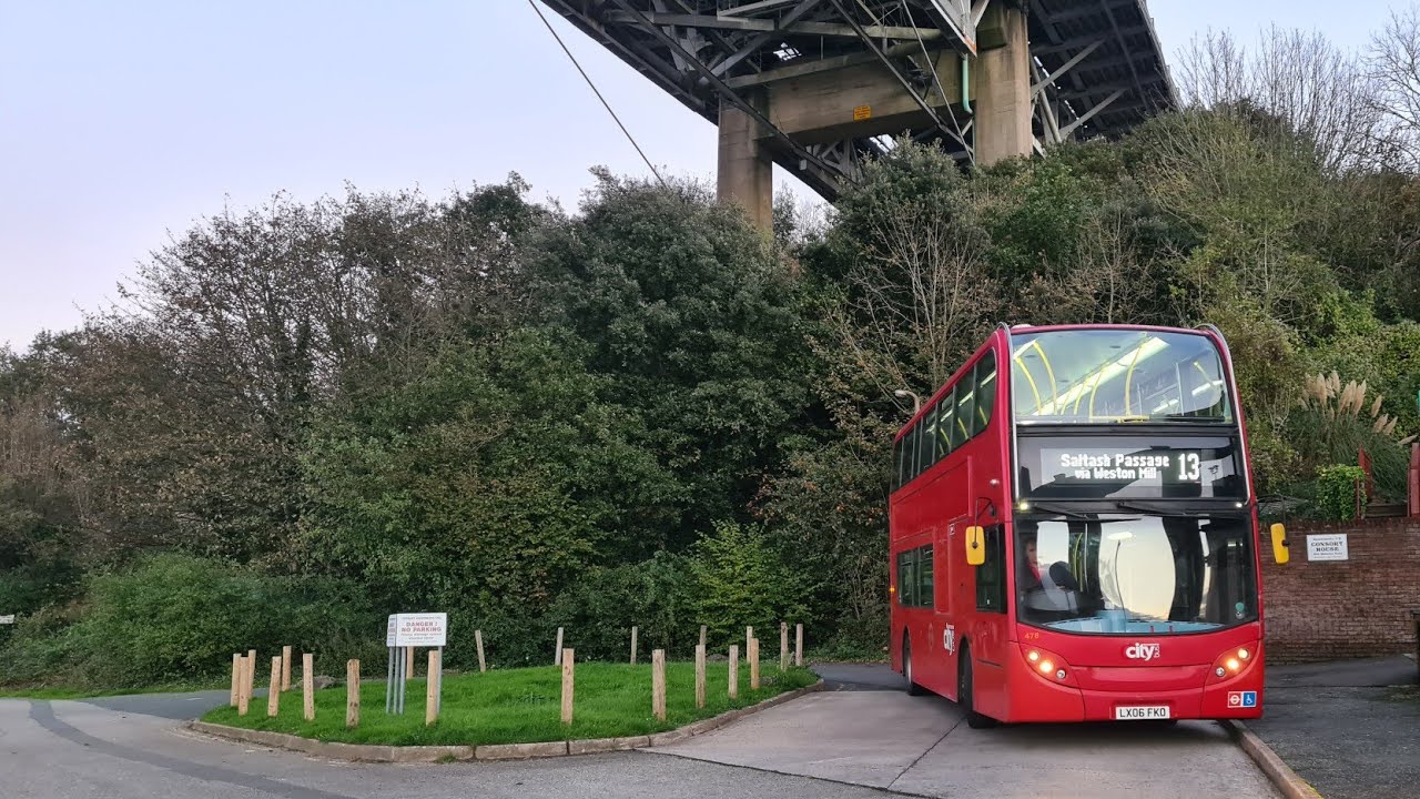 Plymouth Citybus E400 Trident LX06 FKO on 13 to City Centre