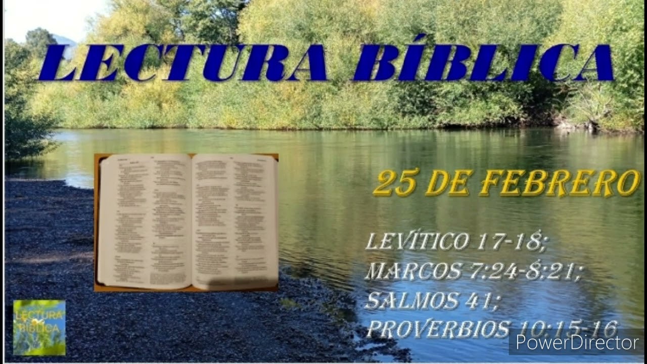 LECTURA B&Iacute;BLICA DIARIA - 25 DE FEBRERO 