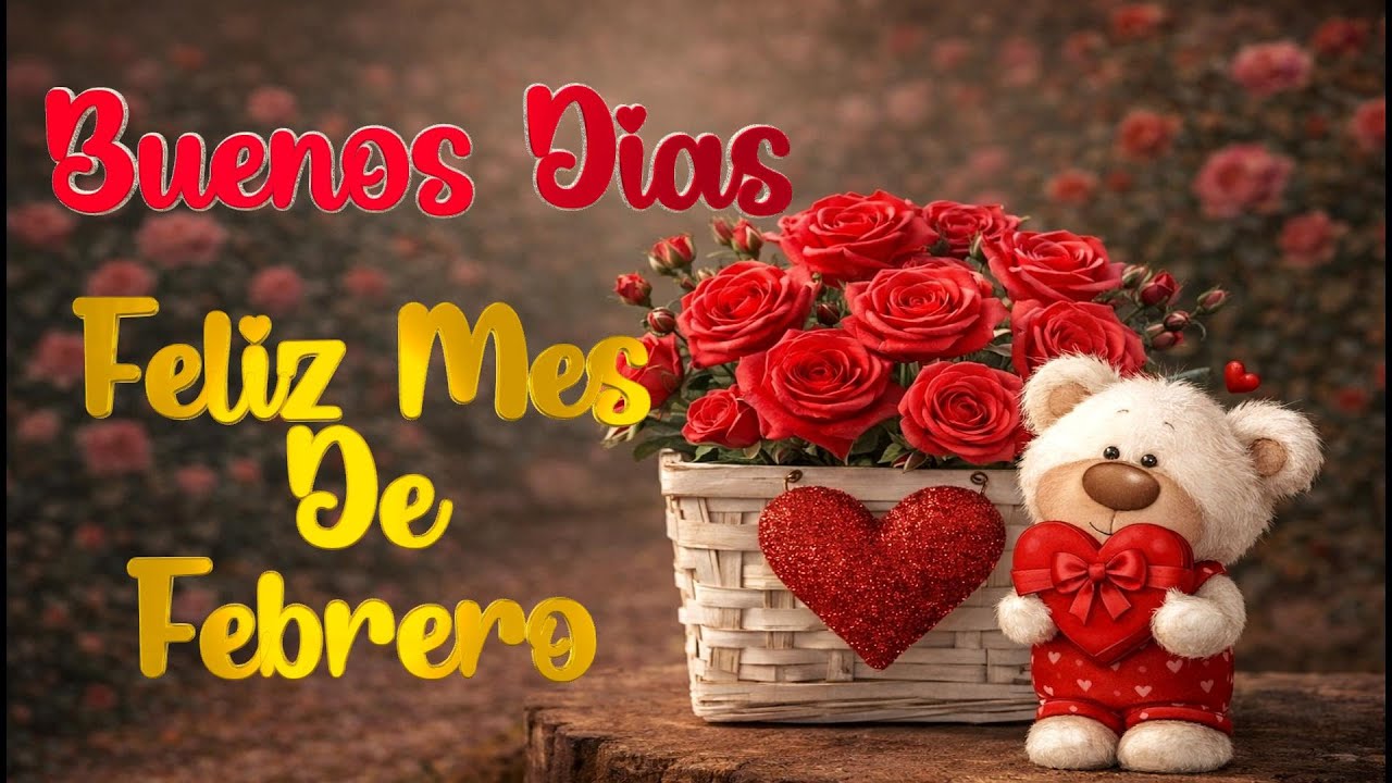 BUENOS DIAS🌹 FELIZ MES DE FEBRERO🌹💝 PARA TI 🌹Linda Oracion  Para Iniciar este Mes