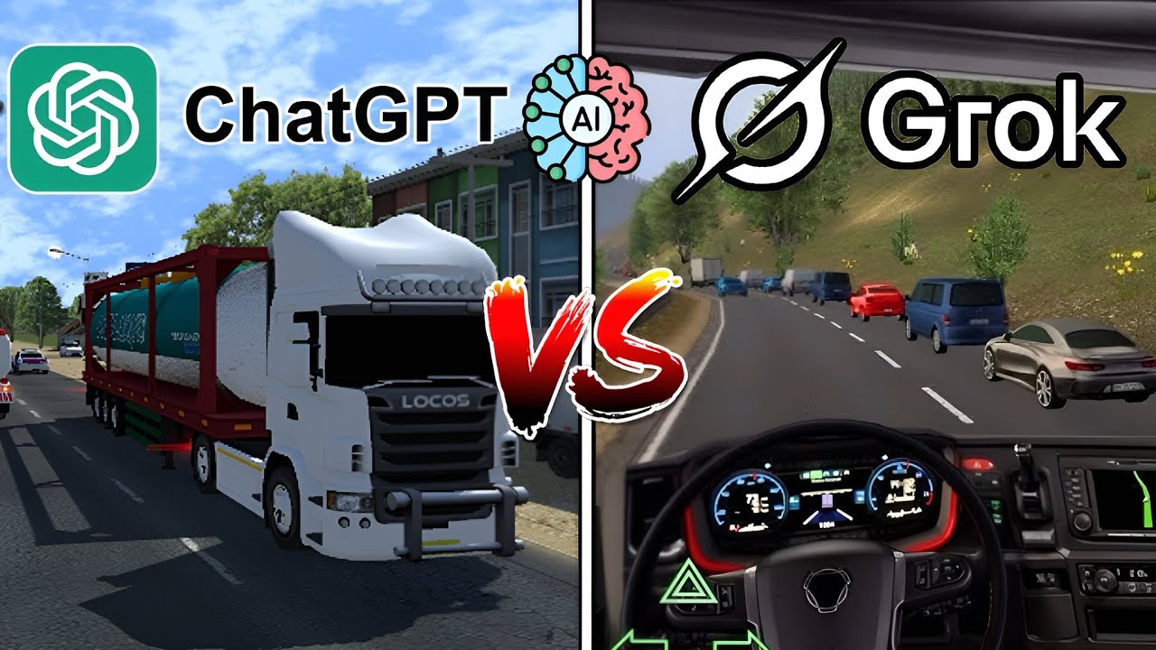 ChatGPT Vs Grok Make Euro Truck Simulator 2 From Scratch