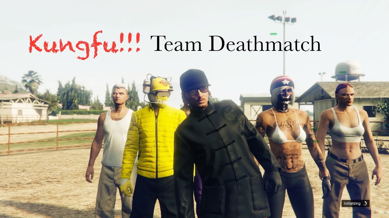 GTA V Online | Team Deathmatch Kung-fu RING FIGHT!!!