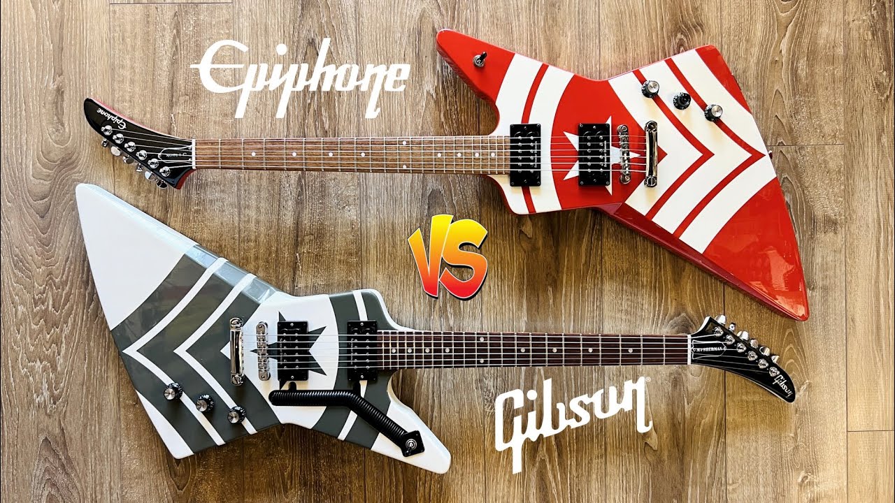 Epiphone M-4 vs Gibson M4-Sherman Jason Hook Signature Explorers, which one looks better?