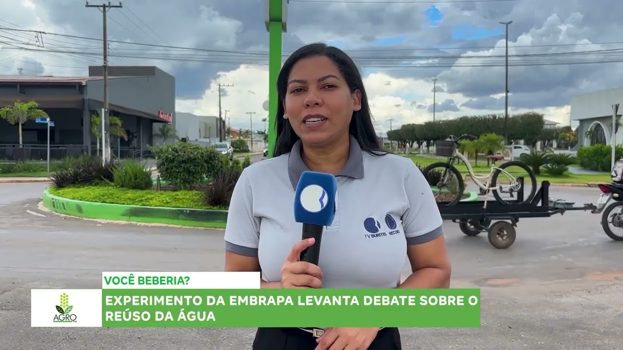 AGRO TVB  experimento da EMBRAPA  levanta debate sobre reúso da água.