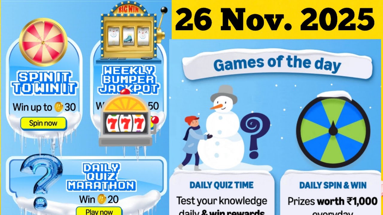 Amazon Daily Quiz Answer Amazon super coins points Daily Quiz Answer Today Amazon KBC Quiz Answer 26