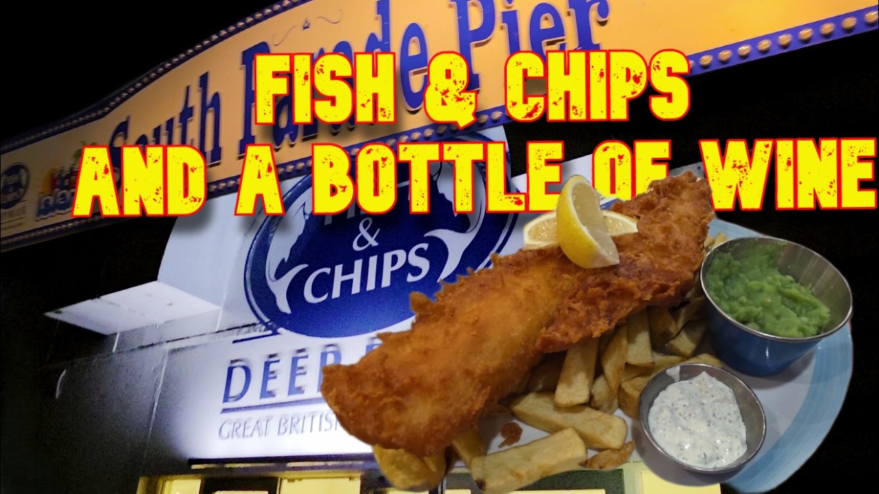We did a Fish and Chips review after a bottle of wine and The Macmaster!