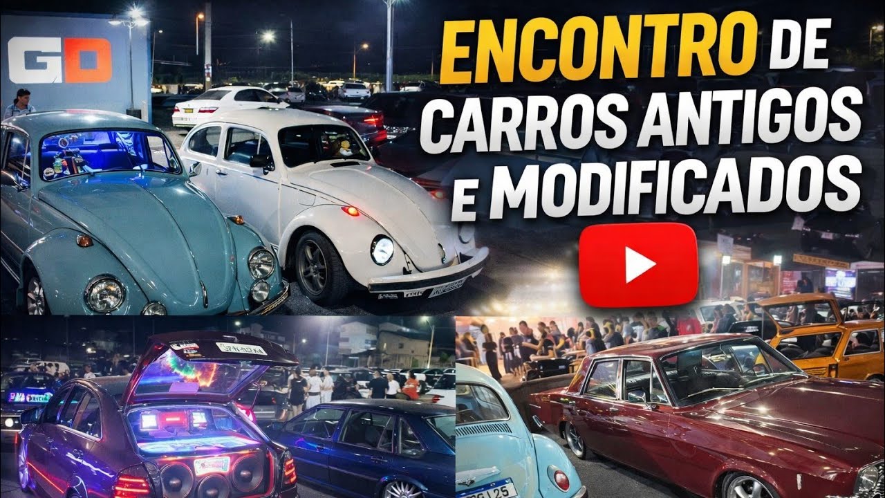 CARROS ANTIGOS NO ROLE NOTURNO. 