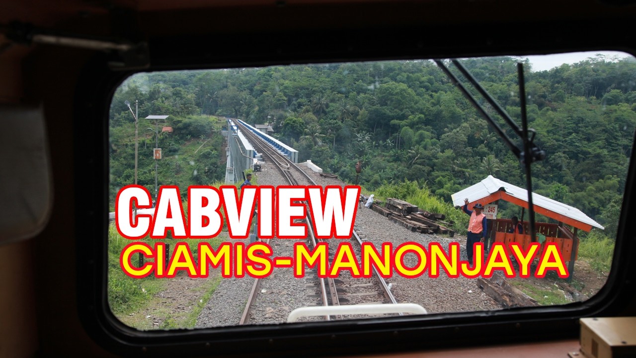 CABVIEW KERETA API CIAMIS-MANONJAYA (PART 3) #keretaapi #cabview #railway #fyp