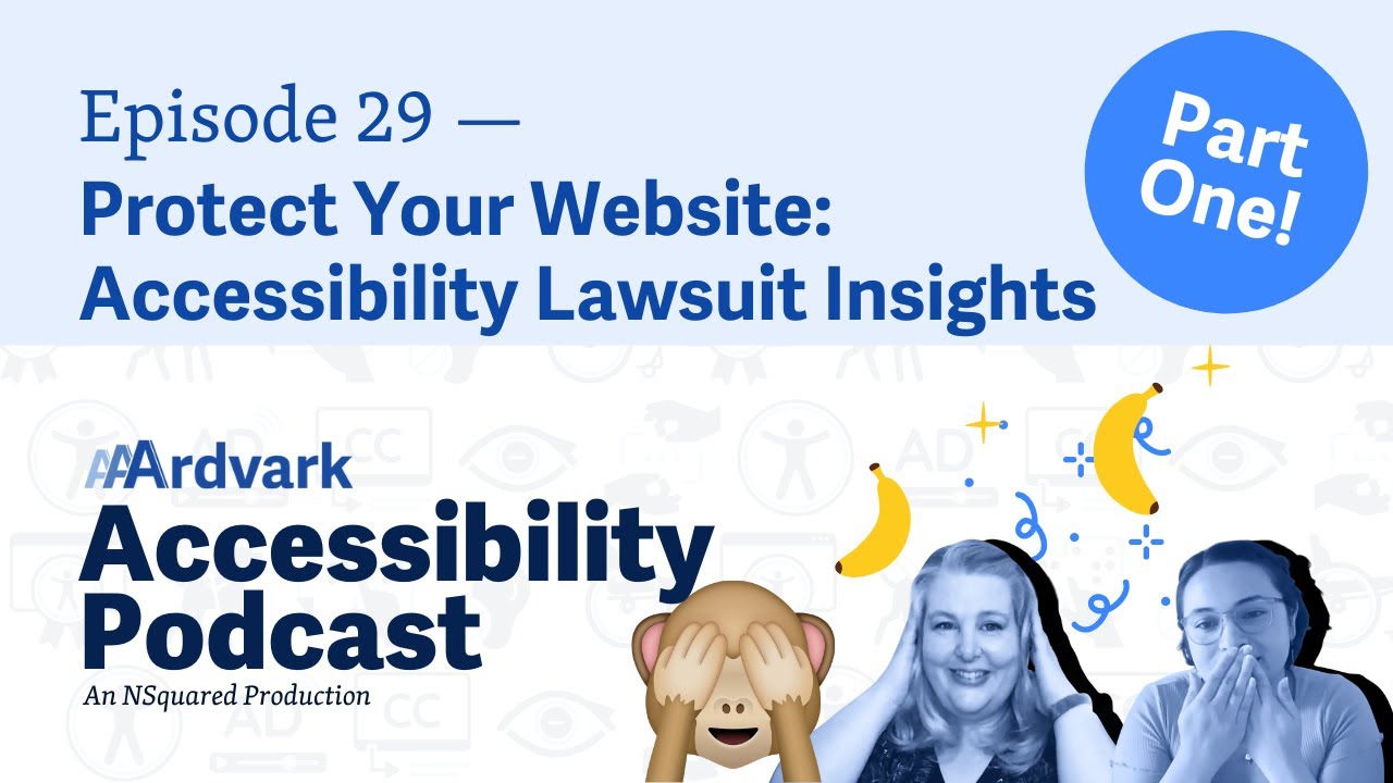 Protect Your Site Accessibility Lawsuit Insights Pt 1 &mdash; Episode 29 &mdash;&nbsp;AAArdvark Accessibility Podcast