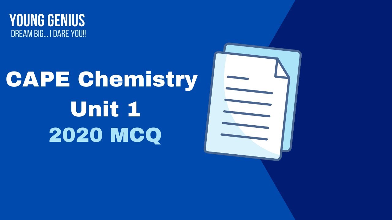 #CAPE Chemistry Unit 1 | MCQ 2020